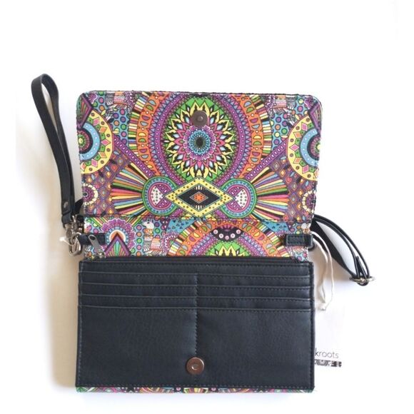 New! SAKROOTS Marin Smartphone Mini Crossbody Bag Clutch Wristlet - Picture 5 of 9